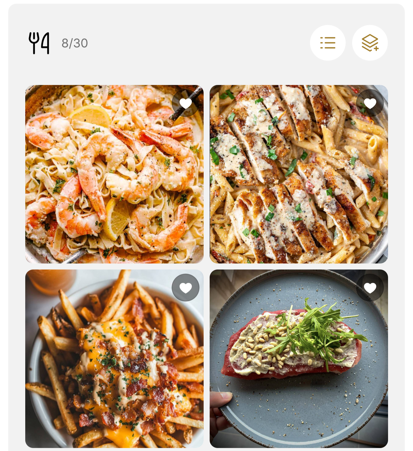 Meals and recipes feature inside the Lyncus Households space